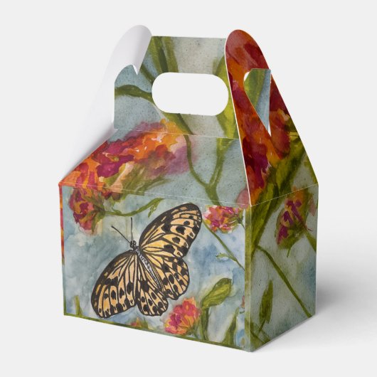 Girls Sweet Butterfly Birthday Favor Box Bedankdoosjes (Voorkant Zijde)