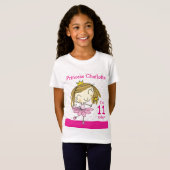 GIRLS T-SHIRT Age 11 prinses 11th Birthday (Voorkant volledig)