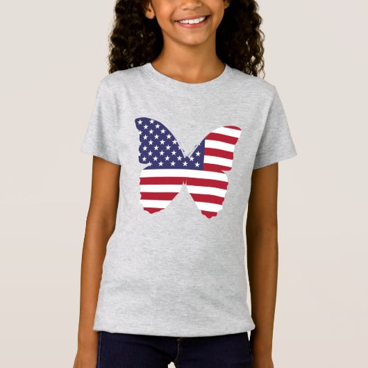 Girls T-Shirt-Patriotic T-shirt (Voorkant)