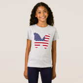 Girls T-Shirt-Patriotic T-shirt (Voorkant volledig)