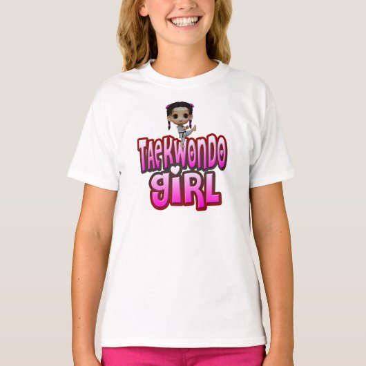 Girls Taekwondo Shirt (Voorkant)