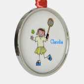 Girls Tennis Ornament (Rechts)