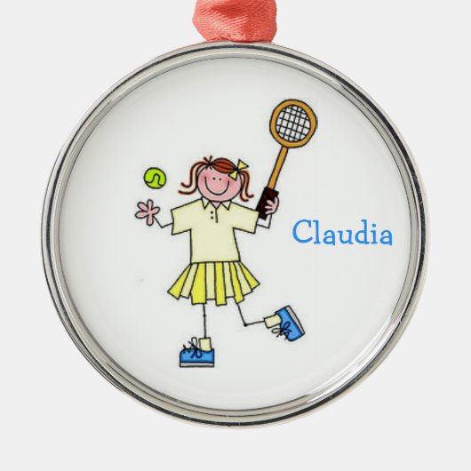 Girls Tennis Ornament (Voorkant)