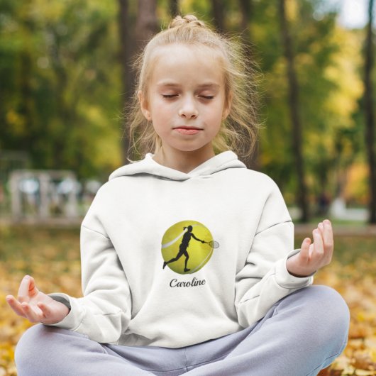 Girls Tennis World Ball & Player her Name Kinder F