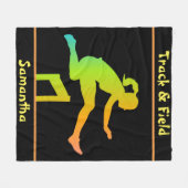Girl's Track and Field Fleece Blanket (Voorkant (Horizontaal))