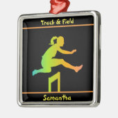 Girls Track en Field Ceramic Ornament (Links)
