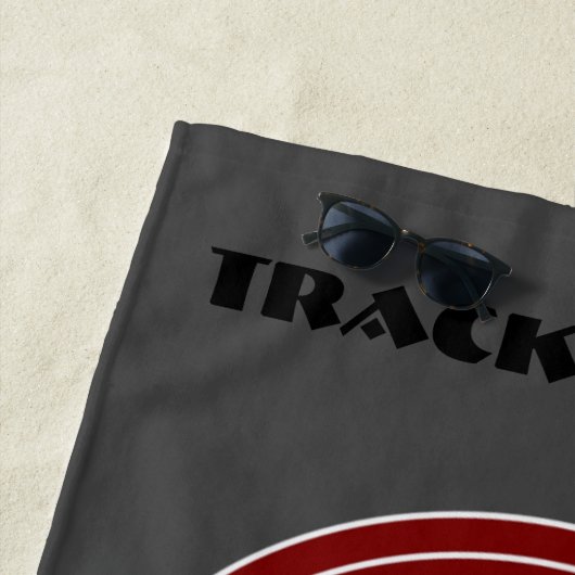 Girls Track & Field Hurdling Beach Towel Strandlaken (In situ)