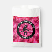 Girls Track & Field Pink Camo Bedankzakje (Voorkant)