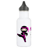 Girls Trendy Cute Ninja Warrior Kinder Custom Name Waterfles (Links)