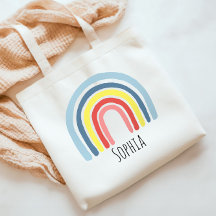 Girls Trendy Whimsical Rainbow Cartoon Name Kinder