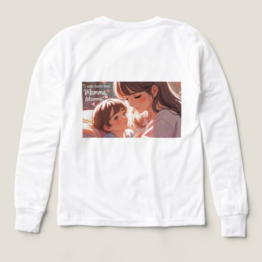 Girls Tri-Blend Shirt - Moeder en kind (Achterkant)