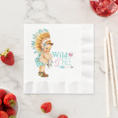 Girls Tribal Baby shower Servetten (Insitu)