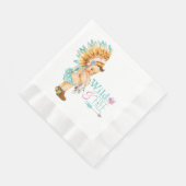 Girls Tribal Baby shower Servetten (Hoek)