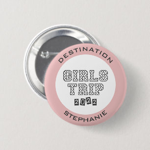 Girls Trip 2022 Girls Weekend Vacation Custom Ronde Button 5,7 Cm