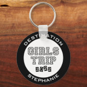 Girls Trip 2022 Girls Weekend Vacation Custom Sleutelhanger (Voorkant)