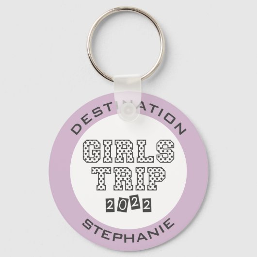 Girls Trip 2022 Girls Weekend Vacation Custom Sleutelhanger (Voorkant)