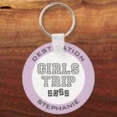 Girls Trip 2022 Girls Weekend Vacation Custom Sleutelhanger (Voorkant)