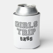 Girls Trip 2022 Girls Weekend Vacation Getaway Blikjeskoeler (Blikje Voorkant)