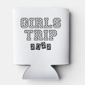 Girls Trip 2022 Girls Weekend Vacation Getaway Blikjeskoeler (Achterkant)