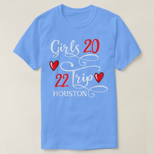 Girls Trip 2022 Houston Texas Vacation Beach Group T-shirt (Design voorkant)