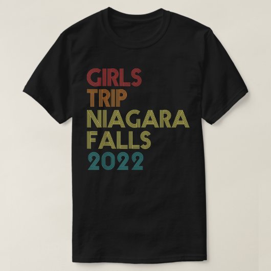 Girls Trip 2022 Niagara Herfst Vacation Matching V T-shirt (Design voorkant)