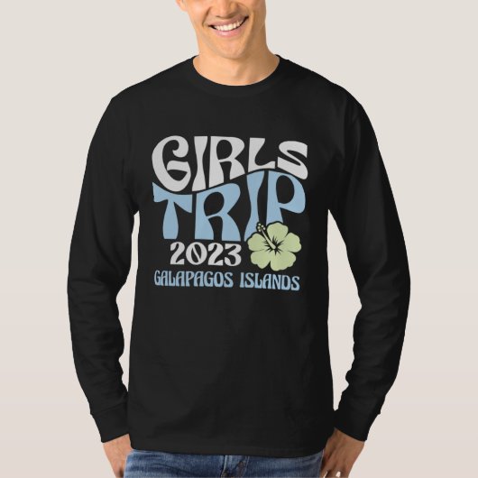 Girls Trip 2023 Galapagos Islands Beach Destinatio T-shirt (Voorkant)