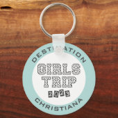 Girls Trip 2023 Girls Weekend Vacation Custom Sleutelhanger (Voorkant)