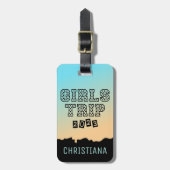 Girls Trip 2023 Girls Weekend Vacation Gradient Bagagelabel (Voorkant verticaal)