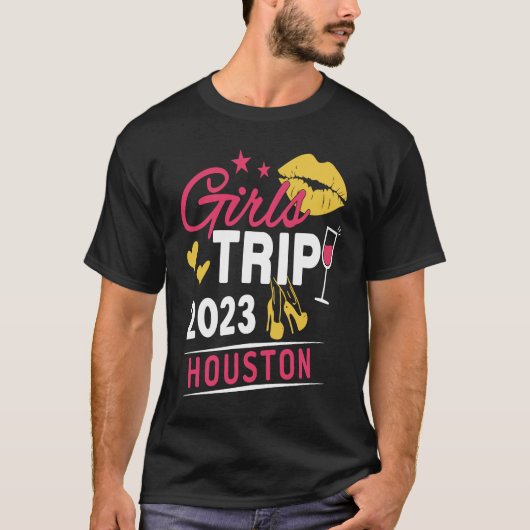 Girls Trip 2023 Houston Weekend Travel Group Match T-shirt (Voorkant)