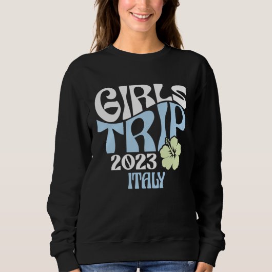 Girls Trip 2023 Italy Beach Destination Retro Groo Trui (Voorkant)