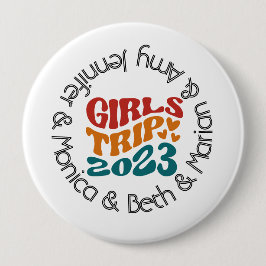 Girl's Trip 2023  kleuren en tekst Ronde Button 4,0 Cm