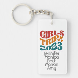 Girl's Trip 2023  kleuren en tekst Sleutelhanger