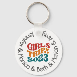 Girl's Trip 2023  kleuren en tekst Sleutelhanger