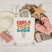 Girl's Trip 2023  kleuren en tekst Tote Bag