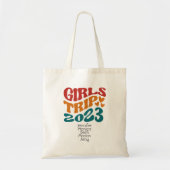 Girl's Trip 2023  kleuren en tekst Tote Bag (Voorkant)