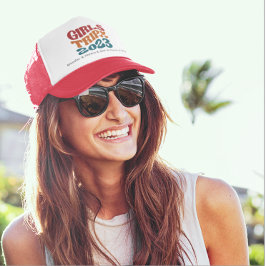 Girl's Trip 2023 kleuren en tekst Trucker Pet