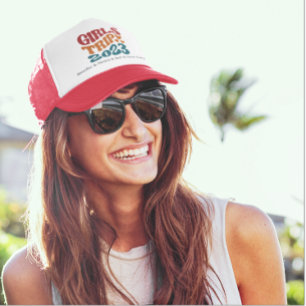 Girl's Trip 2023 kleuren en tekst Trucker Pet