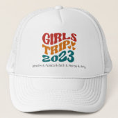 Girl's Trip 2023  kleuren en tekst Trucker Pet (Voorkant)