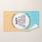 Girls Trip 2023 Vacation Tropical Gradient Custom Handdoek (Handdoek)