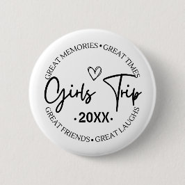 Girls Trip 2024 Geweldige herinneringen Geweldige Ronde Button 5,7 Cm
