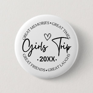 Girls Trip 2024 Geweldige herinneringen Geweldige  Ronde Button 5,7 Cm