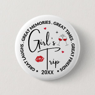 Girl's Trip 2024, geweldige tijden, geweldige heri Ronde Button 5,7 Cm