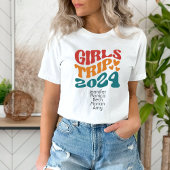 Girl's Trip 2024  kleuren en tekst T-shirt