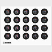 Girls Trip 2026 For Black Melanin Queen On Vacatio Ronde Sticker (Vel)
