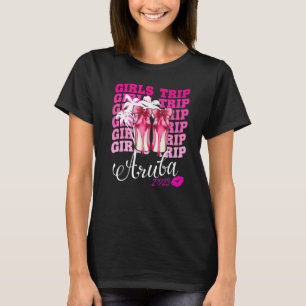 Girls Trip Aruba Shirten 2023 Summer Matching Grou T-shirt