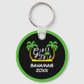 Girls Trip Bahamas Vacation Caribbean Sleutelhanger (Voorkant)