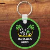 Girls Trip Bahamas Vacation Caribbean Sleutelhanger (Voorkant)