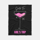 Girls Trip Beach Drink Santa Fe New Mexico  Fleece Deken (Voorkant)