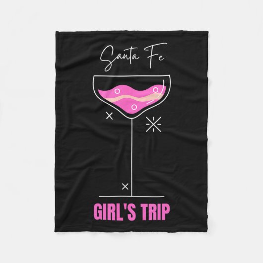 Girls Trip Beach Drink Santa Fe New Mexico  Fleece Deken (Voorkant)