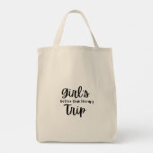 Girl's Trip, beter dan therapie in zwart Tote Bag (Achterkant)